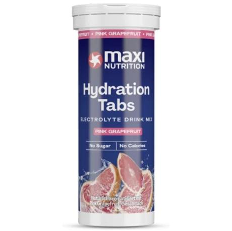 MaxiNutrition Hydration Tabs Pink Grapefruit 40g – Dose Packshot