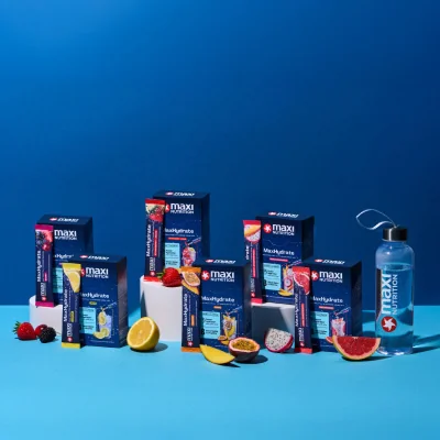 MaxiNutrition MaxHydrate Classic Elektrolyt Drink Sticks – Range Übersicht